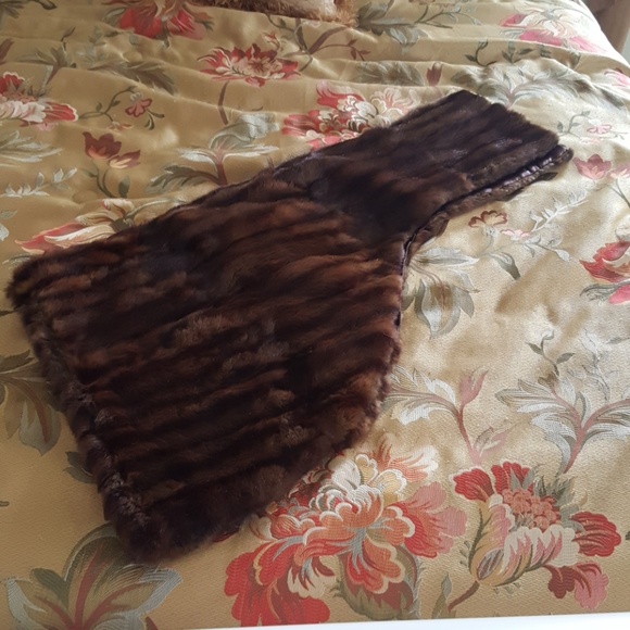 Vintage mink fur stole cape - Picture 6 of 6